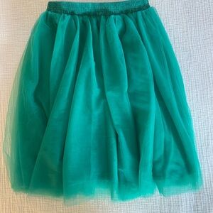 Green Tulle Skirt